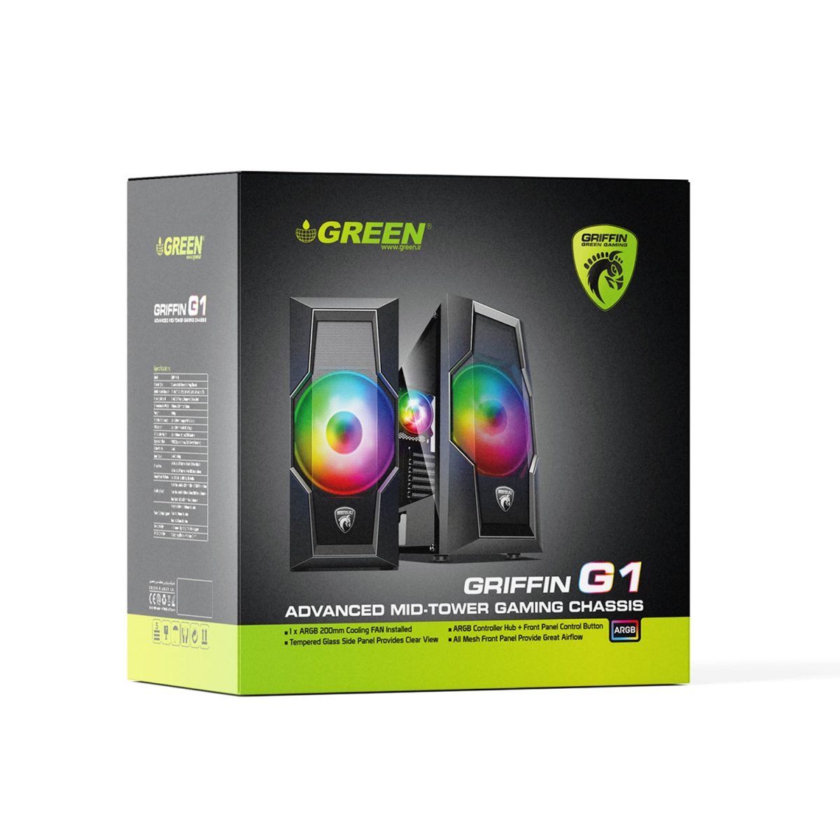 کیس کامپیوتر مدل گیمینگ GRIFFIN G1