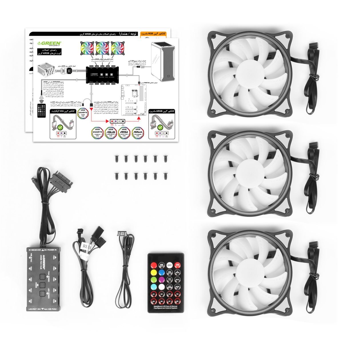 فن کیس HURACAN FAN GFK120M-ARGB (Fan Kit)