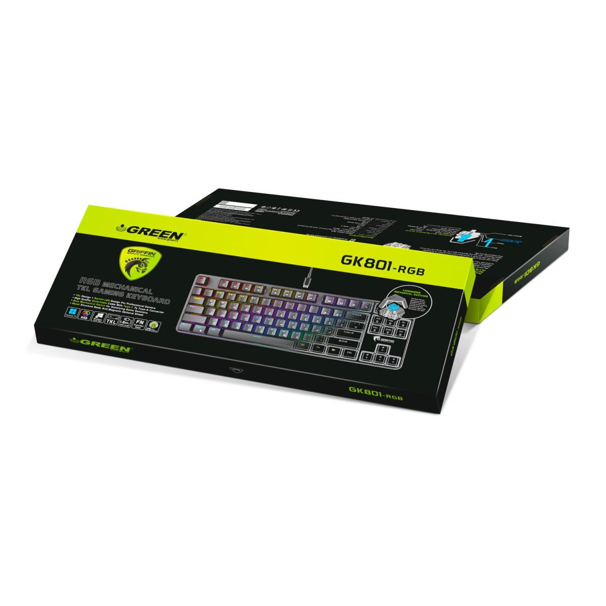 کیبورد مدل GK801-RGB