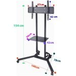 استند ایستاده تلویزیون (چرخدار) TR-160 ال سی دی آرم